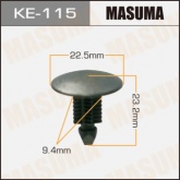 Клипса пластиковая Masuma