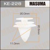 Клипса пластиковая Masuma