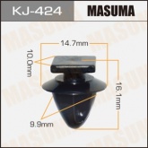 Клипса пластиковая Masuma
