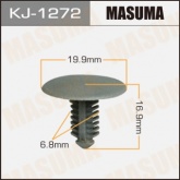 Клипса пластиковая Masuma