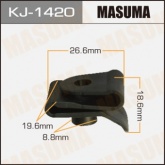 Клипса пластиковая Masuma