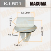 Клипса пластиковая Masuma