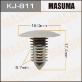 Клипса пластиковая Masuma